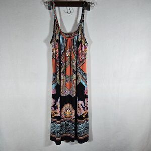 Beatiful Embroidered MSK dress, Small, Black Multicolored Excellent Condition